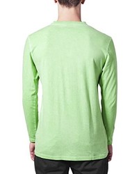 mintgrünes T-shirt mit einer Knopfleiste