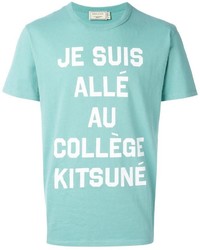 mintgrünes T-shirt von MAISON KITSUNÉ