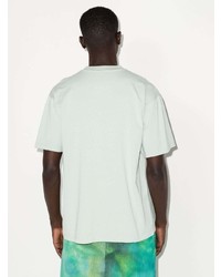 mintgrünes verziertes T-Shirt mit einem Rundhalsausschnitt von Aries