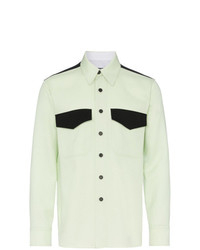 mintgrünes Wolllangarmhemd von Calvin Klein 205W39nyc