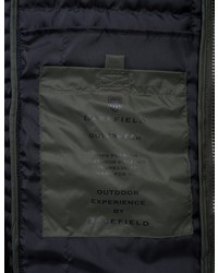 olivgrüne ärmellose Jacke von BASEFIELD