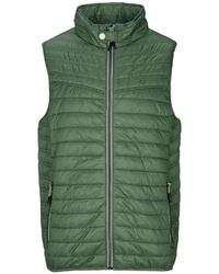 olivgrüne ärmellose Jacke von BASEFIELD