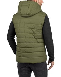 olivgrüne ärmellose Jacke von BLEND