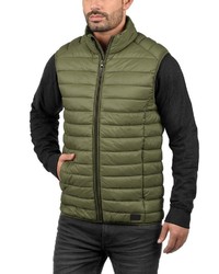 olivgrüne ärmellose Jacke von BLEND