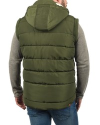 olivgrüne ärmellose Jacke von BLEND