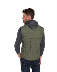 olivgrüne ärmellose Jacke von Camp David