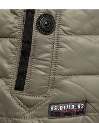 olivgrüne ärmellose Jacke von Camp David