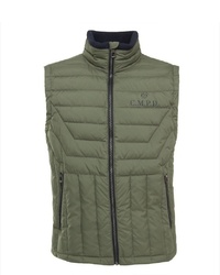 olivgrüne ärmellose Jacke von Camp David