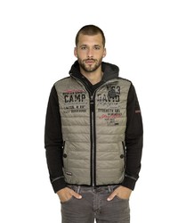 olivgrüne ärmellose Jacke von Camp David