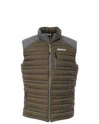 olivgrüne ärmellose Jacke von Caterpillar