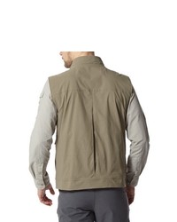 olivgrüne ärmellose Jacke von Craghoppers