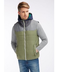 olivgrüne ärmellose Jacke von Homebase