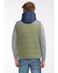 olivgrüne ärmellose Jacke von Homebase