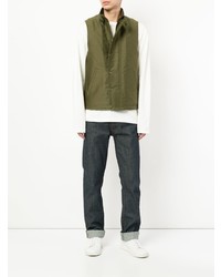 olivgrüne ärmellose Jacke von Addict Clothes Japan