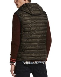 olivgrüne ärmellose Jacke von Scotch & Soda