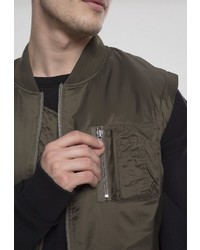 olivgrüne ärmellose Jacke von Urban Classics