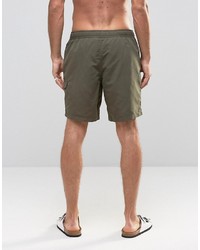 olivgrüne Badeshorts von Asos