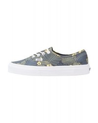 olivgrüne bedruckte Segeltuch niedrige Sneakers von Vans