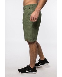 olivgrüne bedruckte Shorts von Alife and Kickin