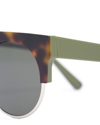 olivgrüne bedruckte Sonnenbrille