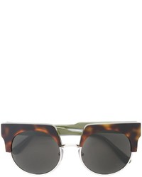 olivgrüne bedruckte Sonnenbrille