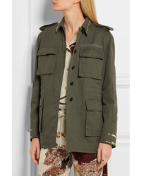 olivgrüne beschlagene Jacke von Valentino