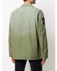 olivgrüne bestickte Shirtjacke von Polo Ralph Lauren