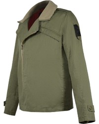 olivgrüne Bikerjacke von Musterbrand