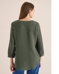 olivgrüne Bluse von Cecil