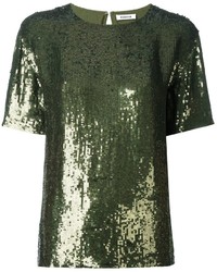 olivgrüne Bluse von P.A.R.O.S.H.
