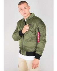 olivgrüne Bomberjacke von Alpha Industries