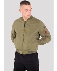 olivgrüne Bomberjacke von Alpha Industries