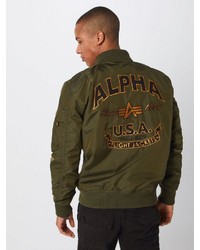 olivgrüne Bomberjacke von Alpha Industries