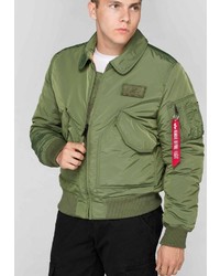 olivgrüne Bomberjacke von Alpha Industries