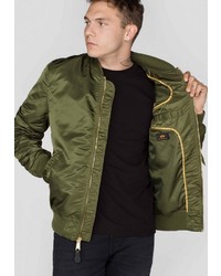 olivgrüne Bomberjacke von Alpha Industries