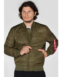 olivgrüne Bomberjacke von Alpha Industries