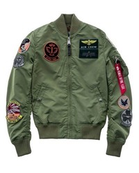 olivgrüne Bomberjacke von Alpha Industries