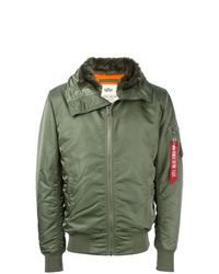 olivgrüne Bomberjacke von Alpha Industries