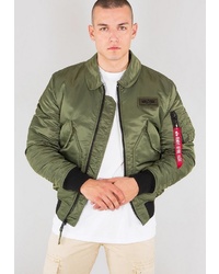 olivgrüne Bomberjacke von Alpha Industries