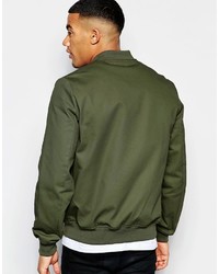 olivgrüne Bomberjacke von Asos