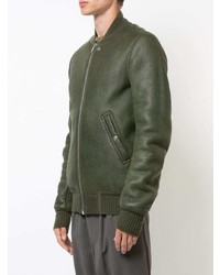 olivgrüne Bomberjacke von Rick Owens