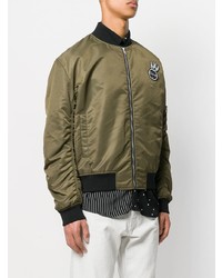 olivgrüne Bomberjacke von McQ Alexander McQueen