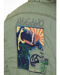 olivgrüne Bomberjacke von NAGANO