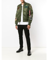 olivgrüne Bomberjacke von Alpha Industries