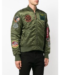 olivgrüne Bomberjacke von Alpha Industries