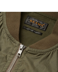 olivgrüne Bomberjacke von Beams