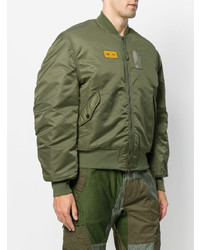 olivgrüne Bomberjacke von Maharishi