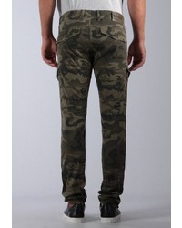 olivgrüne Camouflage Cargohose von Kaporal