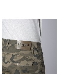 olivgrüne Camouflage Cargohose von Kaporal