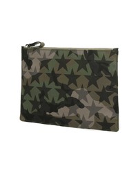 olivgrüne Camouflage Clutch Handtasche von Valentino